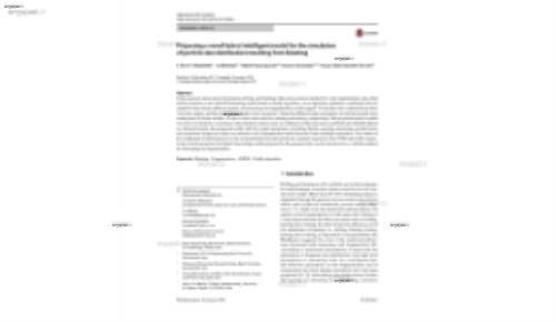 Proposing a novel hybrid intelligent model for the simulation of particle size distribution resulting from blasting